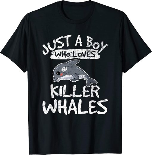 Orca Killer Whale Boys Kids Teens Whale Lover Cetology T-Shirt